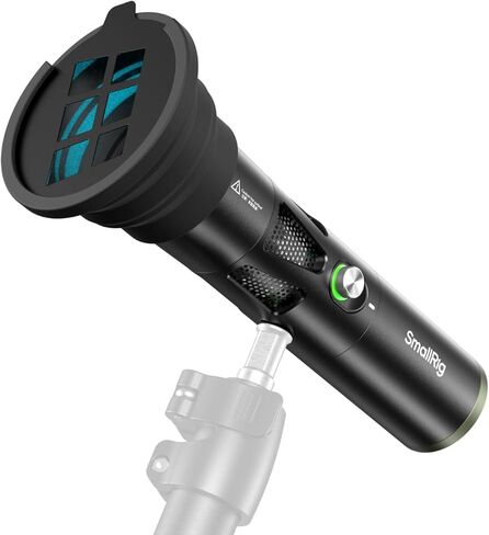 مصباح يدوي للتصوير الفوتوغرافي SmallRig RF 20C RGB، 20 وات قابل للتعتيم 5 ألوان، 5600K CRI 97 TLCI 99، 10000 مللي أمبير، 24 درجة -60 درجة مصباح كشاف مع 20 حامل GOBO سيليكون لمنشئي المحتوى - 5335 in Kuwait
