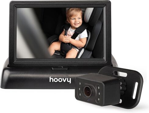 Hoovy Baby Car Camera Monitor, HD Real-Time Video, Rear-Facing Safety View, Easy Install in Kuwait
