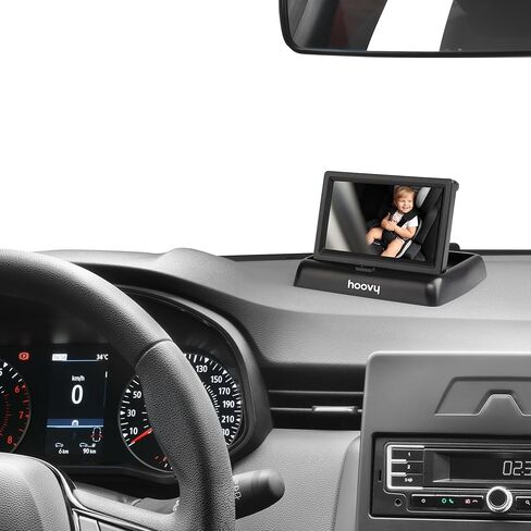 Hoovy Baby Car Camera Monitor, HD Real-Time Video, Rear-Facing Safety View, Easy Install in Kuwait