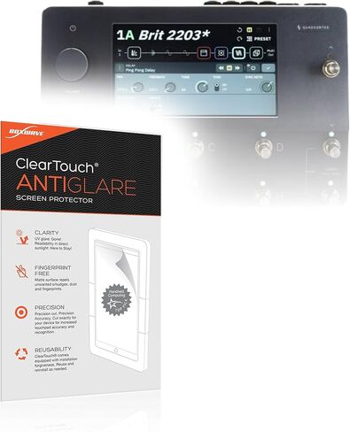 واقي شاشة Boxwave متوافق مع DSP Quad Cortex-Cleartouch Anti-Glare Toughshield 9H (2-Pack) ، واقي فيلم شاشة مرن مضاد لـ Glare 9H in Kuwait
