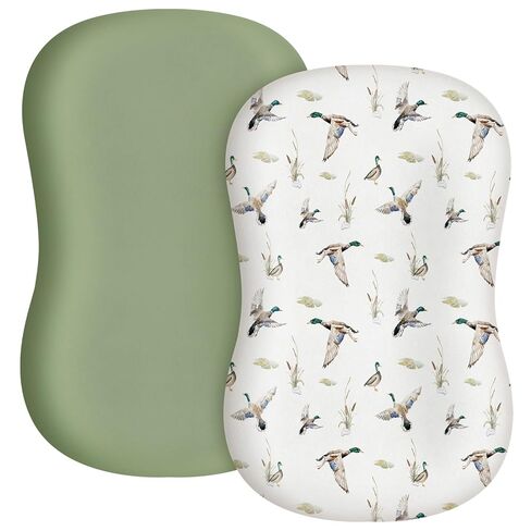 CroBlissful 2 Pack Mallard Duck Baby Lounger Cover Stretchy and Soft Infant Lounger Cover Breathable and Soft Baby Nest Slipcover for Boys Girls in Saudi Arabia