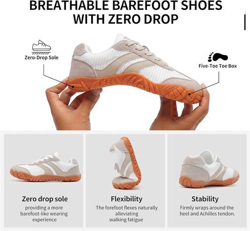 Barefoot Shoes Women Men Wide Toe Box Sneakers Zero Drop Orthopedic Casual Walking Hiking Shoes in Saudi Arabia