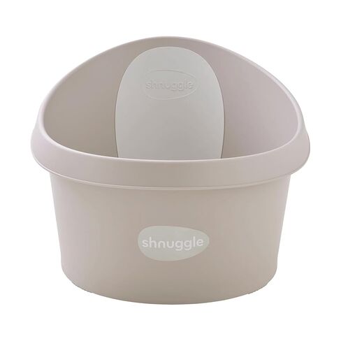 Toddler Bath Tub | Larger Bath for Bigger Kids at Bathtime | Includes Warm and Soft Foam backrest | Grippy Anti-Slip Surface | Includes Easy Drain Bath Plug | Cookies & Cream + Rinse Jug in Kuwait
