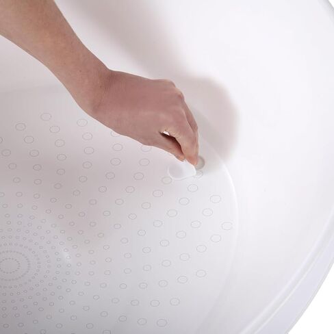 Toddler Bath Tub | Larger Bath for Bigger Kids at Bathtime | Includes Warm and Soft Foam backrest | Grippy Anti-Slip Surface | Includes Easy Drain Bath Plug | Cookies & Cream + Rinse Jug in Kuwait