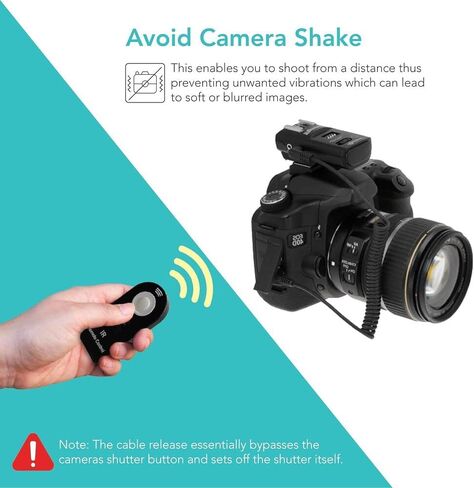 Foto&Tech 2.5 mm-UC1 Camera Remote Control Shutter Release Cable Compatible with Olympus OM-3 Astro, OM-D E-M5 Mark II, E-M5, E-M1, E-M10, Pen-F, Pen E-PL7, Pen E-P5 in Kuwait
