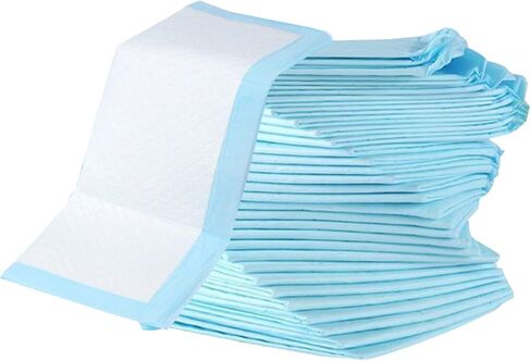 Changing Pad - 100pcs Large Diaper Change Mats | 13x18 Inch Absorbent Bed Pads Leak-Proof Waterproof Design Soft Comfortable for Elderly Adult Pets Home Travel Care in Kuwait