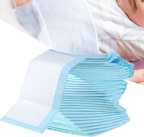 Changing Pad - 100pcs Large Diaper Change Mats | 13x18 Inch Absorbent Bed Pads Leak-Proof Waterproof Design Soft Comfortable for Elderly Adult Pets Home Travel Care in Kuwait