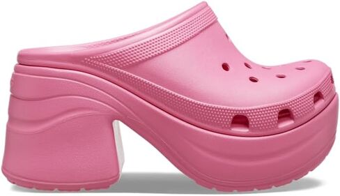 Crocs Siren Unisex Clogs – Round Toe Silhouette – Ventilation Ports – Thermoplastic (EVA) Upper & Lining Hyper Pink Men's 12, Women's 14 Medium in Kuwait