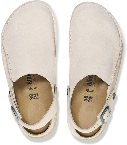 Eggshell Suede Lutry Clog by Birkenstock in Kuwait