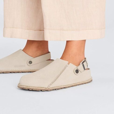 Eggshell Suede Lutry Clog by Birkenstock in Kuwait
