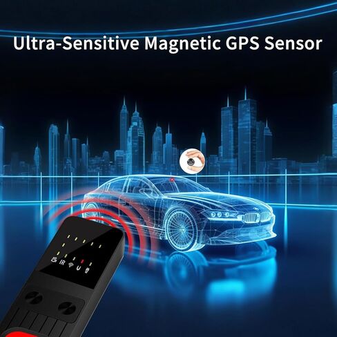 2026 AI Hidden Camera Detectors Features 5 Sensitivity Levels, Anti-Spy Camera Detector for GPS Trackers, Bug Detector Electronic Sweeper, Portable RF Signal Scanner for Hotel/Car/Bathroom/Travel in Saudi Arabia