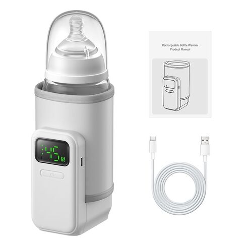 Portable Baby Milk Bottle Warmer for Travel,Breastfeeding Essentials,Baby Bottle-Feeding Bottle Warmer On the Go,Breastmilk Warmer for Baby,Rechargeable 5000 mAh Battery,Digital Display in Kuwait