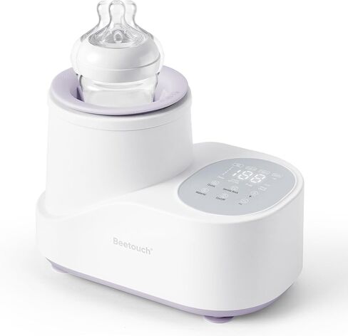 360° Airflow Heating Waterless Baby Bottle Warmer with Gentle Rock Motion for Breastmilk and Formula - Precise Temperature Control & Even Heat Distribution in Kuwait