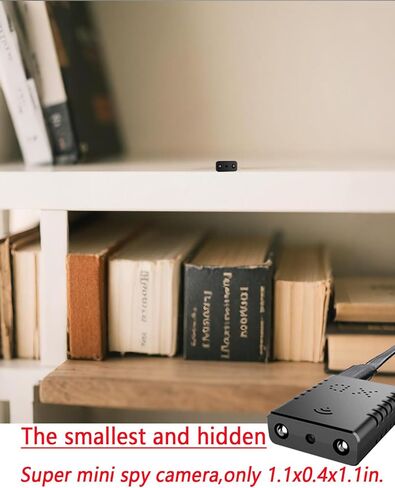 Mini Spy Camera Wireless Hidden, WiFi Home Security Cam HD1080P Small Surveillance Camera Nanny Cams,Remote Viewing,Clear Night Vision, Motion Detection in Kuwait