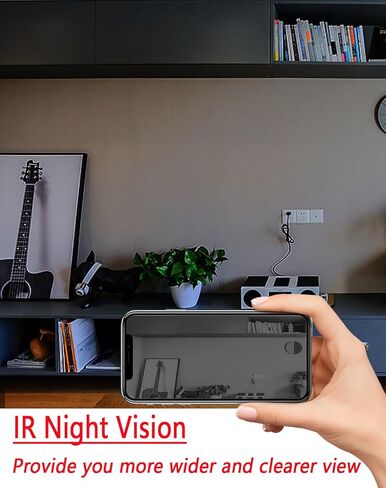 Mini Spy Camera Wireless Hidden, WiFi Home Security Cam HD1080P Small Surveillance Camera Nanny Cams,Remote Viewing,Clear Night Vision, Motion Detection in Kuwait