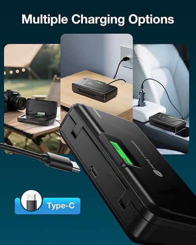 FirstPower EN-EL12 بطارية 2 حزمة وشاحن بطارية ثنائي القناة لنيكون Coolpix S9900، S9700، S9500، S9300، S9100، S8200، S8000، S6300، S6200، S6100، A900، AW110، AW120، AW130، S70، S800c، MH-65 in Kuwait