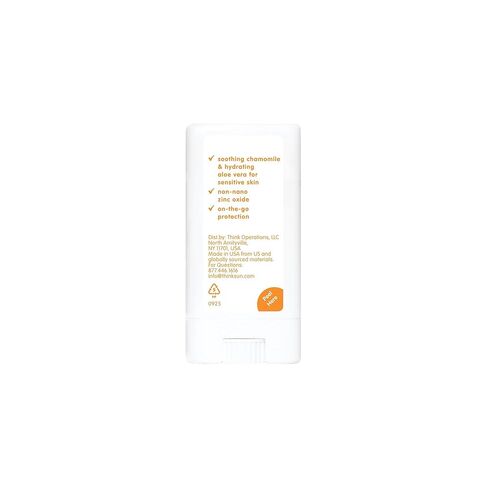 Thinkbaby SPF 30 Kids Sunscreen Stick for Sensitive Skin, 0.64 oz, Baby Sunscreen with Non-Nano Zinc Oxide 24%, Broad Spectrum UVA/UVB Protection, 80-Minute Water Resistant, Reef Friendly SPF Stick in Kuwait