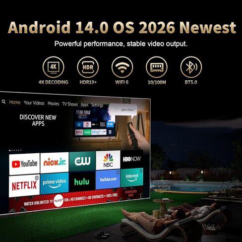 Android TV Box 14.0، 2025 Android Box RK3518pro 2GB 32GB يدعم 4K 8K WiFi 6 2.4G/5.8G ثنائي النطاق WiFi HDR10+ 100M Ethernet Bluetooth 5.0 USB 3.0 صندوق ذكي مع جهاز تحكم عن بعد صوتي in Kuwait