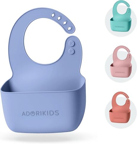 RideBib Silicone Vomit Bib with Extra-Deep Pocket for Motion Sickness Relief During Travel. Patent Pending in Saudi Arabia