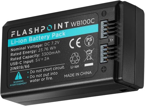 Flashpoint WB100 23.76Wh 7.2V 3300mAh Lithium-ion Battery Pack for XPLOR 100 Pro II Monolight in Kuwait
