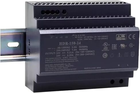 مزود طاقة 150 HDR-150-12 | 12 فولت HDR-150-15 15 فولت HDR-150-24 24 فولت HDR-150-48(HDR-150-12) in Kuwait