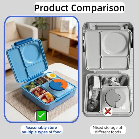 3 Pack Lunch Box Dividers Compatible with Omie Bento Box, Reusable Insert Dividers to organizing Food and Snacks (White) in Kuwait
