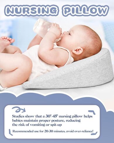 Memory Foam Wedge Pregnancy Pillow for Sleeping, Maternity Pillow for Pregnant Women, Pregnancy Wedge Support for Belly Back Legs, Small Pregnancy Pillow 15×13", Washable Cover, Grey in Saudi Arabia