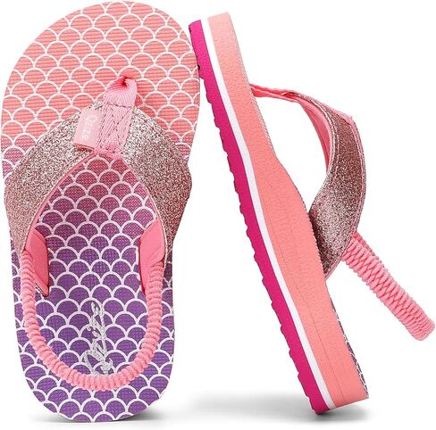 Kids Flip Flops Summer Toddler Sandals for Boys and Girls - Lightweight Quick-Dry Pool Slides for Beach, Shower, Bath in Kuwait