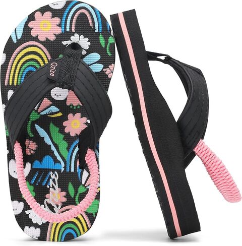 Kids Flip Flops Summer Toddler Sandals for Boys and Girls - Lightweight Quick-Dry Pool Slides for Beach, Shower, Bath in Kuwait
