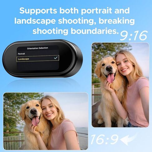 4K Mini Body Camera with 64GB Card, 1.47" Display Wearable POV Camera, Action Camera with Magnetic Mount, One-Button Recording Portable Camcorder, WiFi App Control for Vlogging Travel Security in Kuwait