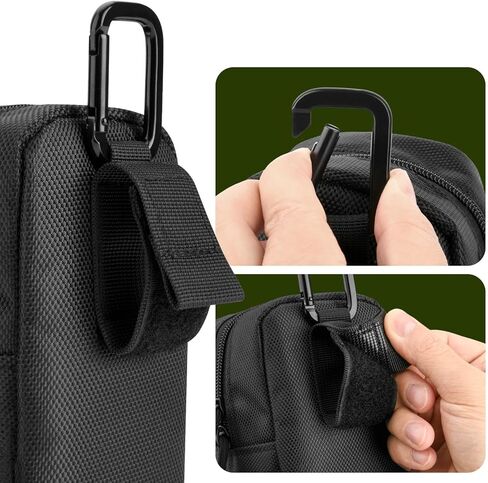 Monocular Telescope Case, Oxford Cloth Protective Storage Bag 8x8x15cm (3.15x3.15x5.91 inch) with Foam Padding for Hiking Camping Travel in Kuwait