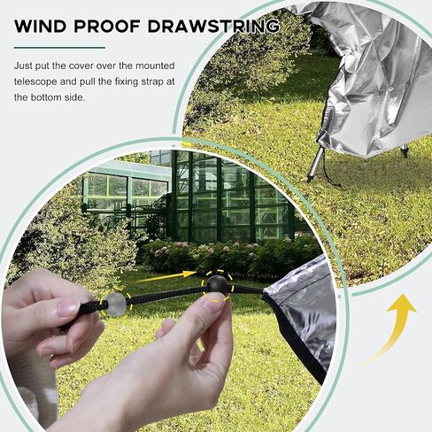 Protective Telescope Cover with Fixing Strap Diameter 30.1" - Bundle with - Finderscope Starpointer in Kuwait