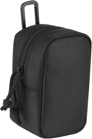 Monocular Telescope Case Pouch Nylon Storage Bag with Carabiner, Foam Padding, 8.5cmx8cmx14.5cm / 3.35x3.15x5.71 inch for Camping Outdoor Viewing in Kuwait
