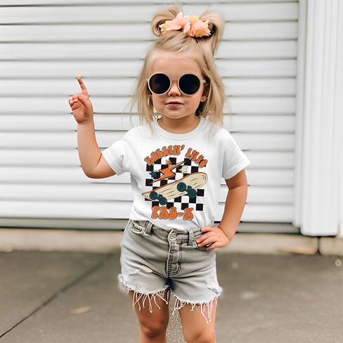 CM C&M WODRO Rolling Into Pre-K Shirt for Baby Boy Girl Preschool First Day of School T-Shirt Back to School Kindergarten Tee in Saudi Arabia