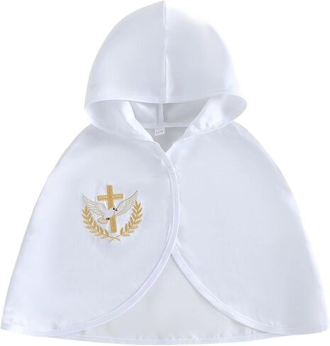 Newborn Baby Boy Girl Baptism Outfits Embroidered Baptism Cape Cross Dove Cape Infant Christening Outfit in Kuwait