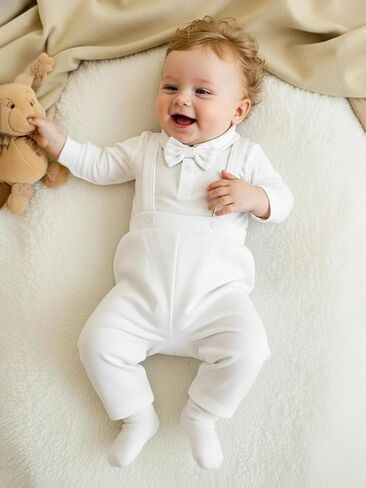 Baby Boys Little Gentleman Outfit Baptismal Christening Outfit in Kuwait