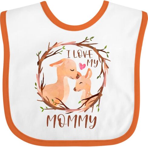 inktastic I Love My Mommy Baby Bib in Kuwait