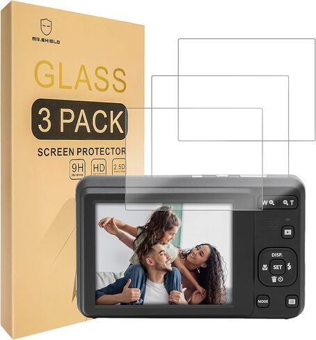 واقي شاشة Mr.Shield متوافق مع Kodak Pixpro FZ45 FZ55 FZ43 [زجاج مقسى] [3 عبوات] [زجاج ياباني بصلابة 9H] in Kuwait