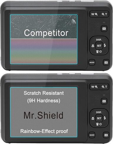 واقي شاشة Mr.Shield متوافق مع Kodak Pixpro FZ45 FZ55 FZ43 [زجاج مقسى] [3 عبوات] [زجاج ياباني بصلابة 9H] in Kuwait