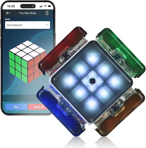 eX-Mars TokTok Cube, One Cube, Endless Fun - Learn Cubing from AI, Conquer 20+ Puzzles, AI Competitions via Free App, and Boost Brain Power — The Ultimate Smart Gift for Kids, Teens & All Ages in Kuwait