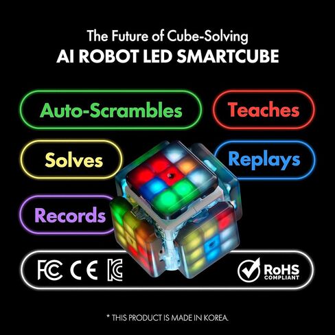 eX-Mars TokTok Cube, One Cube, Endless Fun - Learn Cubing from AI, Conquer 20+ Puzzles, AI Competitions via Free App, and Boost Brain Power — The Ultimate Smart Gift for Kids, Teens & All Ages in Kuwait