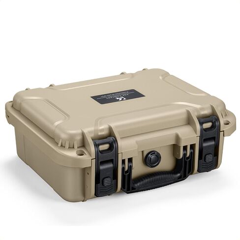 K&F CONCEPT Waterproof Hard Case, Portable Protective Camera Case, Customizable Foam Case Fit Use of Camera, Drones, Equipments -13.5x11.4x5.3inch in Saudi Arabia
