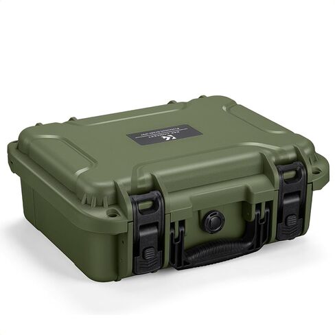 K&F CONCEPT Waterproof Hard Case, Portable Protective Camera Case, Customizable Foam Case Fit Use of Camera, Drones, Equipments -13.5x11.4x5.3inch in Saudi Arabia