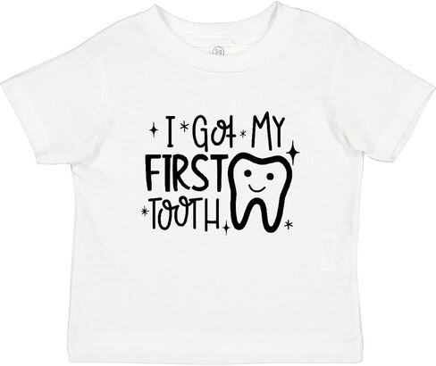 inktastic I Got My First Tooth Baby T-Shirt in Kuwait