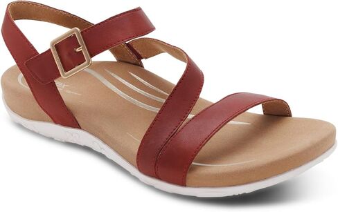Aetrex Women's Susie Orthopedic Arch Support Sandals, Adjustable Open-Toe Comfort Shoes for Women with Memory Foam Cushioning, Lightweight Breathable Design for Everyday Walking Shoes in Kuwait