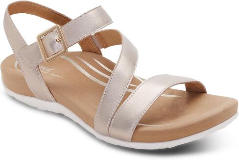 Aetrex Women's Susie Orthopedic Arch Support Sandals, Adjustable Open-Toe Comfort Shoes for Women with Memory Foam Cushioning, Lightweight Breathable Design for Everyday Walking Shoes in Saudi Arabia