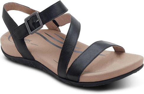 Aetrex Women's Susie Orthopedic Arch Support Sandals, Adjustable Open-Toe Comfort Shoes for Women with Memory Foam Cushioning, Lightweight Breathable Design for Everyday Walking Shoes in Saudi Arabia
