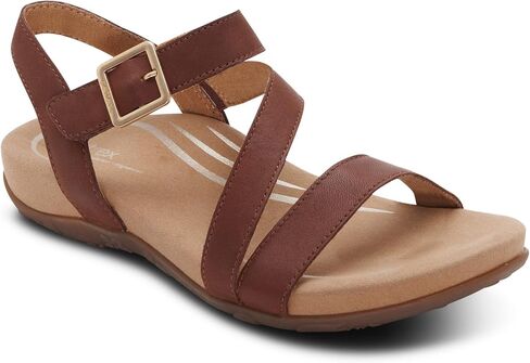 Aetrex Women's Susie Orthopedic Arch Support Sandals, Adjustable Open-Toe Comfort Shoes for Women with Memory Foam Cushioning, Lightweight Breathable Design for Everyday Walking Shoes in Saudi Arabia