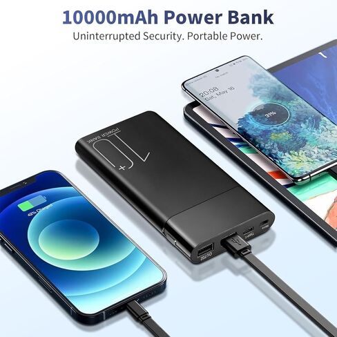 كاميرا مراقبة للمنزل، كاميرا مربية لاسلكية بدقة 1080 بكسل، كاميرا داخلية ببطارية 10000 مللي أمبير في الساعة، رؤية ليلية، كشف الحركة، كشف الحركة الفوري in Kuwait