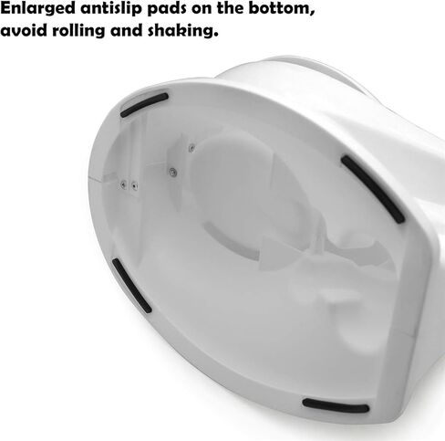 SMT- Baby Kids Portable White Realistic Toddler Potty Training Toilet w/Flushing Sound Baby Chair Seat Kid [P/N: ET-BABY004-WHITE] in Saudi Arabia